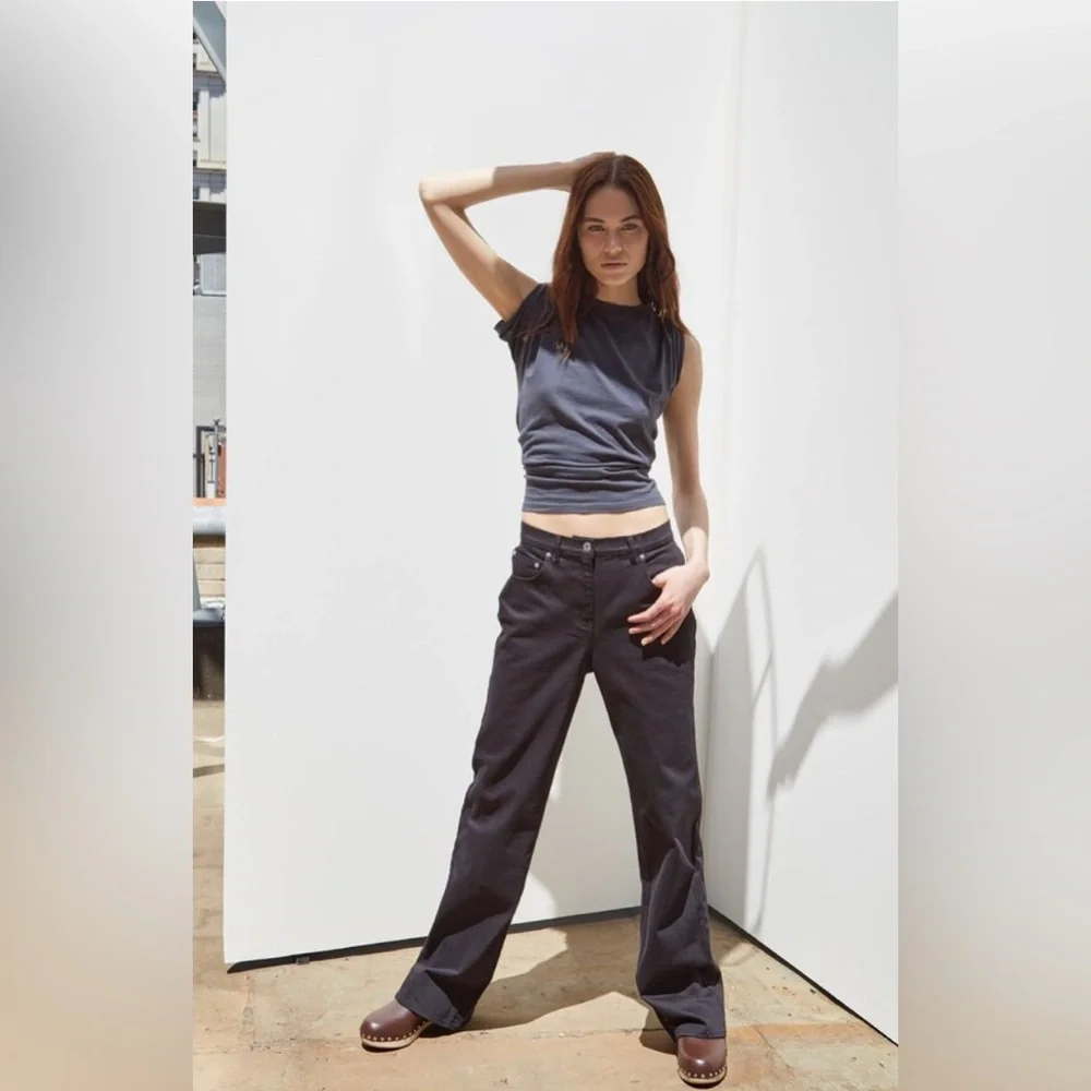 THAKOON - High Waisted Denim Pant - NEW